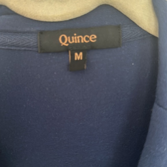 Quince Medium Navy wrap dress - Picture 3 of 3